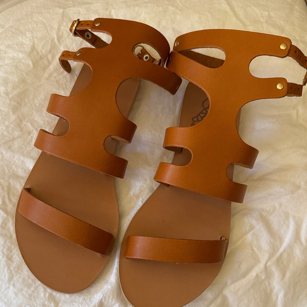 Ancient Greek Sandals Leather Sandals size 39